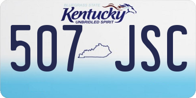 KY license plate 507JSC