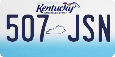 KY license plate 507JSN