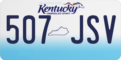 KY license plate 507JSV