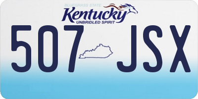 KY license plate 507JSX