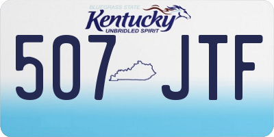 KY license plate 507JTF