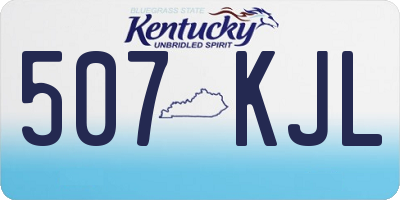 KY license plate 507KJL