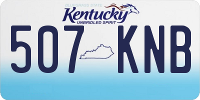 KY license plate 507KNB