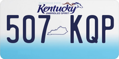 KY license plate 507KQP