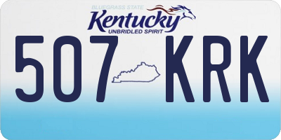KY license plate 507KRK