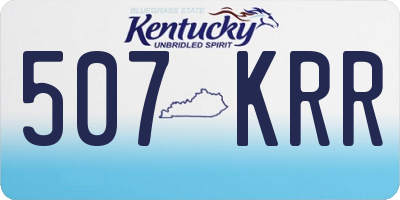 KY license plate 507KRR