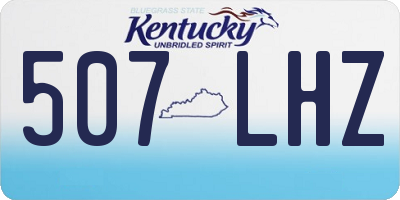 KY license plate 507LHZ