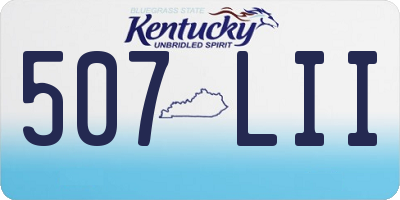 KY license plate 507LII