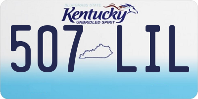 KY license plate 507LIL