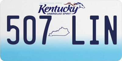 KY license plate 507LIN