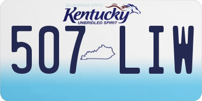 KY license plate 507LIW