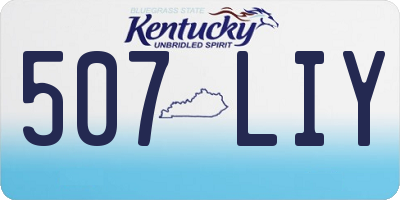 KY license plate 507LIY