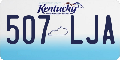KY license plate 507LJA
