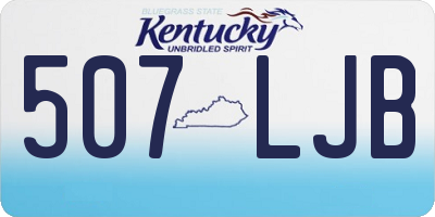 KY license plate 507LJB