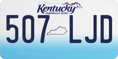 KY license plate 507LJD