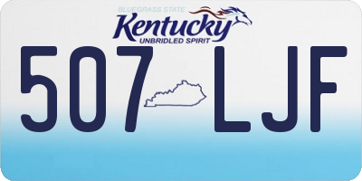 KY license plate 507LJF
