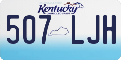KY license plate 507LJH