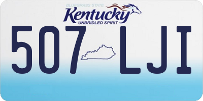 KY license plate 507LJI
