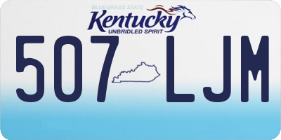 KY license plate 507LJM
