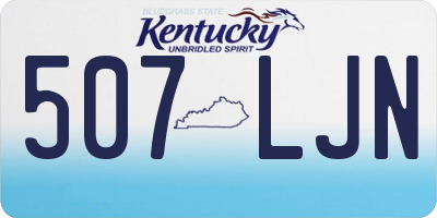 KY license plate 507LJN