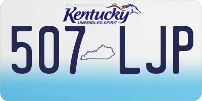 KY license plate 507LJP