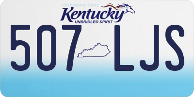 KY license plate 507LJS