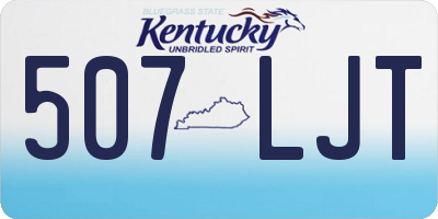 KY license plate 507LJT