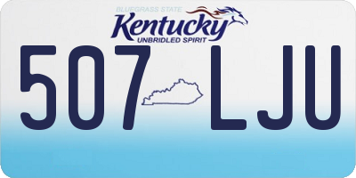 KY license plate 507LJU