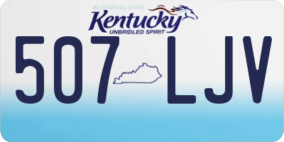 KY license plate 507LJV