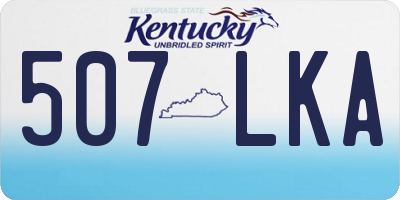 KY license plate 507LKA
