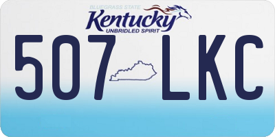 KY license plate 507LKC
