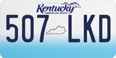KY license plate 507LKD