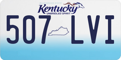 KY license plate 507LVI