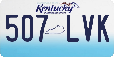 KY license plate 507LVK