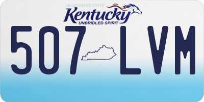 KY license plate 507LVM