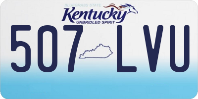KY license plate 507LVU
