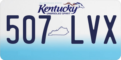 KY license plate 507LVX