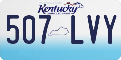 KY license plate 507LVY