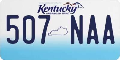 KY license plate 507NAA
