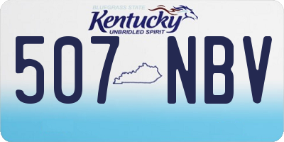 KY license plate 507NBV