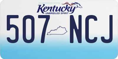 KY license plate 507NCJ