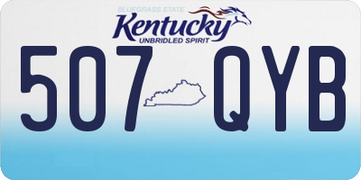 KY license plate 507QYB