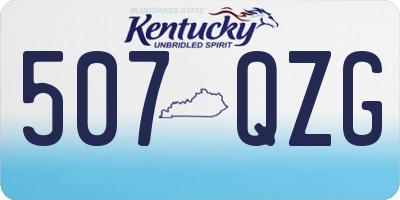 KY license plate 507QZG