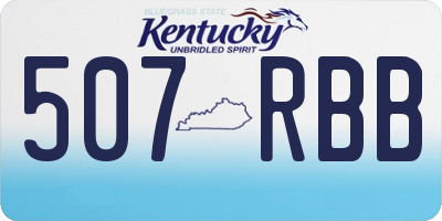 KY license plate 507RBB