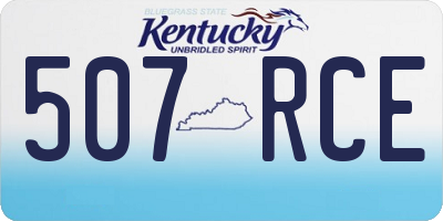KY license plate 507RCE