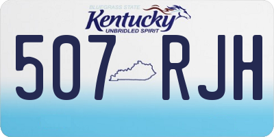 KY license plate 507RJH