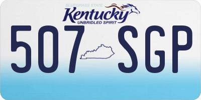 KY license plate 507SGP