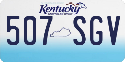 KY license plate 507SGV