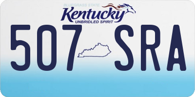 KY license plate 507SRA