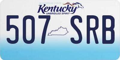 KY license plate 507SRB